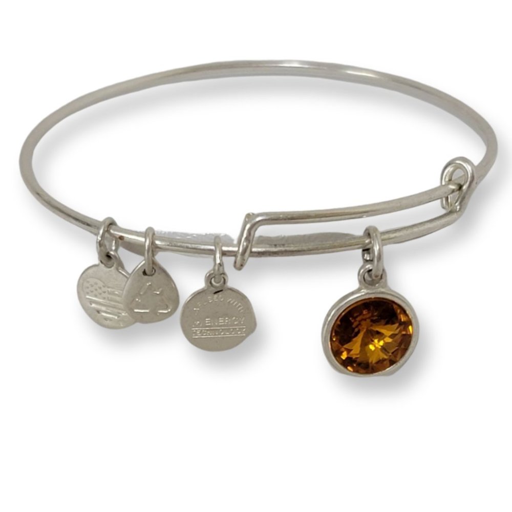 Alex & Ani November Citrine Stone Bracelet
